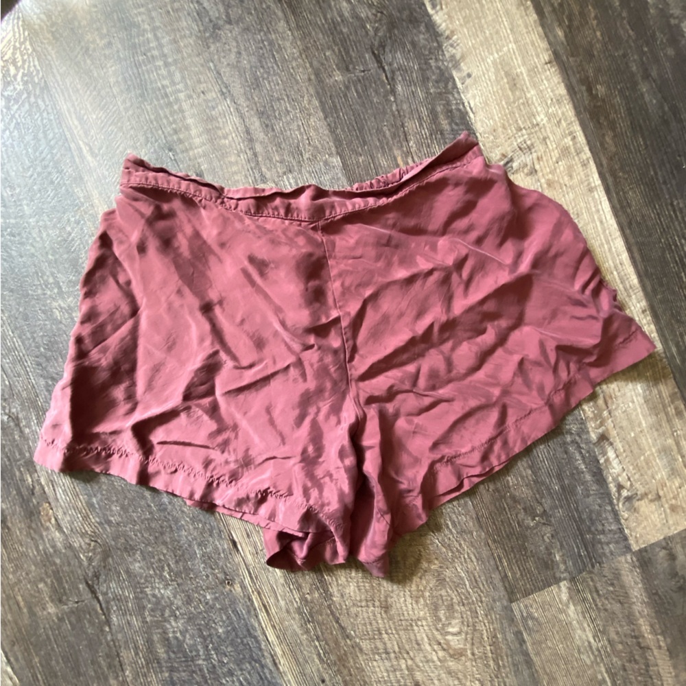 Women's Casual Burgundy Shorts